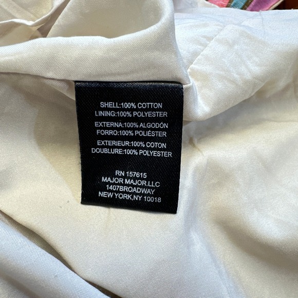 Tahari ASL Striped Tassel Midi Sundress‎ size 6 Boho Cotton Smocked Waist Resort - Picture 6 of 8